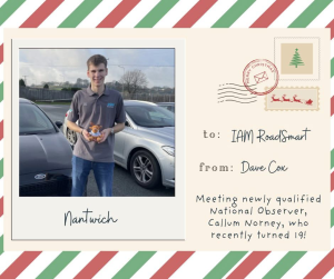 Callum, our youngest observer.